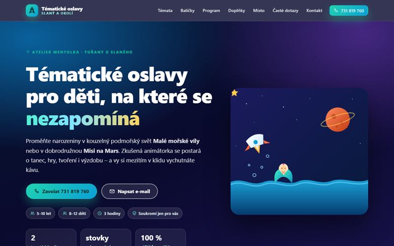 Náhled ukázky: Tématické oslavy pro děti Slaný